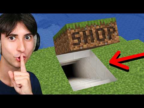 I Opened a Secret Base Shop in Minecraft