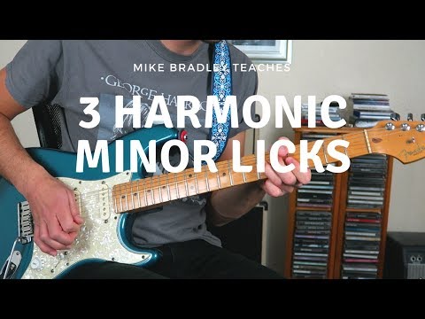 Learn 3 Harmonic Minor Licks