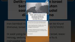 Tengah Lakukan Konferensi Pers, Presiden Israel Lari Sembunyi saat Digempur Rudal di Kiryat Shmona