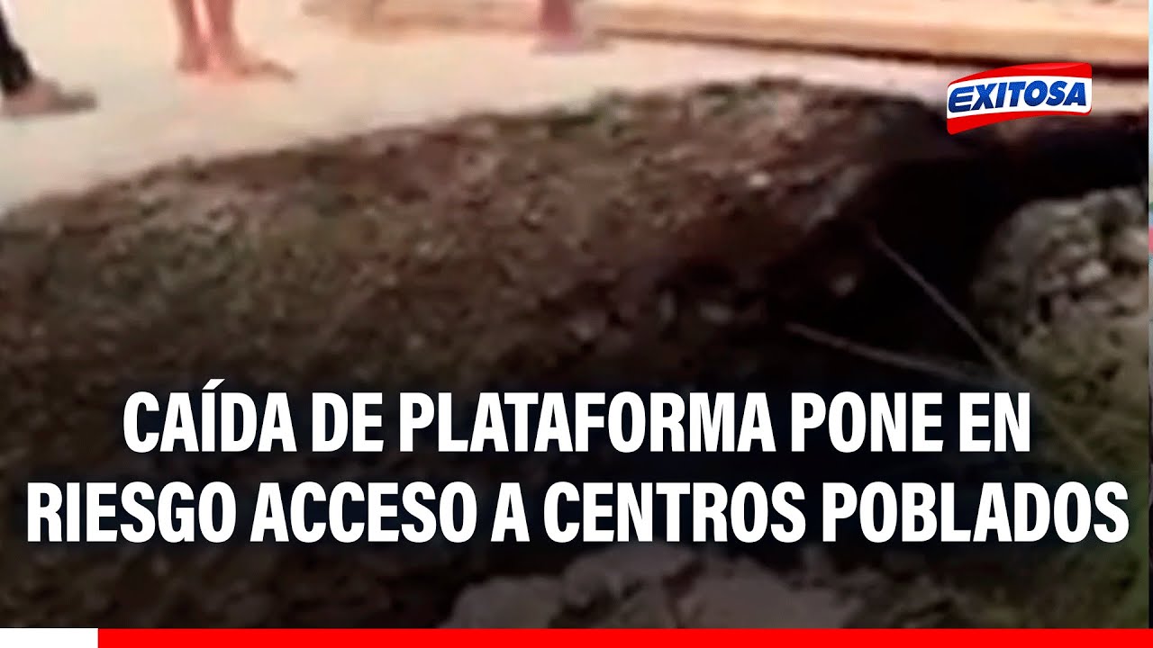 🔴🔵 Selva central: Caída de plataforma pone en riesgo a centros poblados