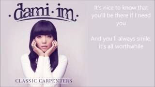 Dami Im - I Won&#39;t Last A Day Without You - lyrics - Classic Carpenters album