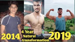 Best Natural Body Transformation 4 YearPawan Sahu 