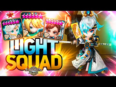 CRAZY SPEED LIGHT TEAM with Gin, Leah and Chris - Summoners War