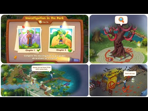 Gardenscapes : Investigation in the Park • All 40 Chests Founded Walkthrough • Event Full Completed