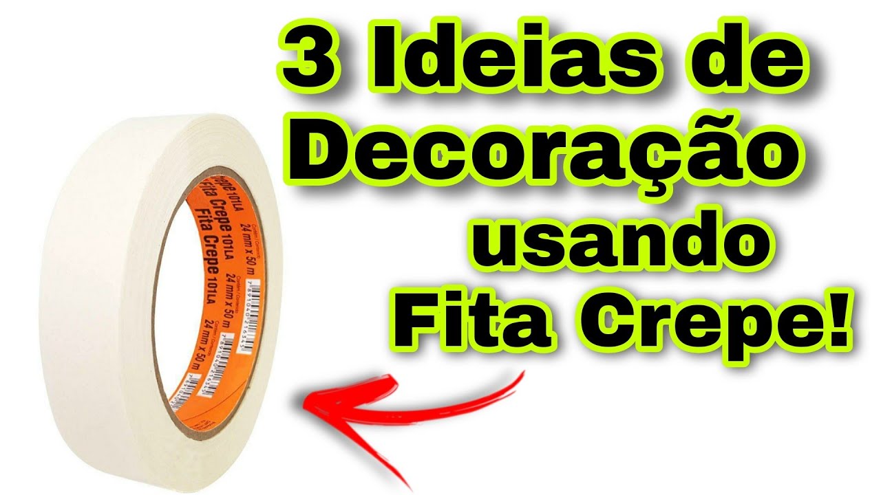 Olha que o dá pra fazer usando Fita Crepe - Você não vai acreditar