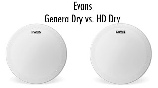 Video thumbnail for Snare Heads! Evans Genera Dry vs  HD Dry by Alex May Drums