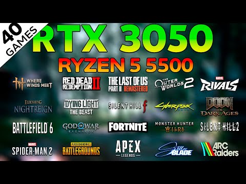 RTX 3050 + Ryzen 5 5500 in 2026 | 40 Games Tested (January)