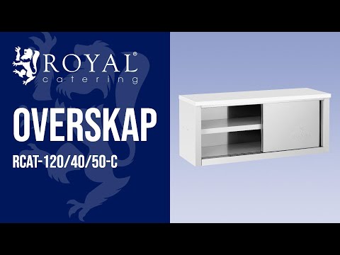 video - Overskap - 1200 x 400 x 500 mm - 65 kg bæreevne per rom - Royal Catering