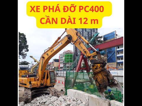 Phá bê tông bằng hàm thủy lực