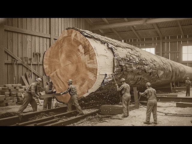 Before Electricity: Inside Traditional Sawmills | How Solid Oak Becomes a Water Wheel Shaft SDDEFAULT Thumbnail