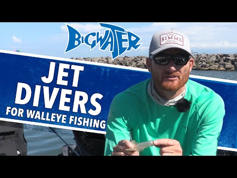 How To Rig Jet Divers For Walleye Fishing - My Setup for Lake Erie and Difference from Dipsy Divers