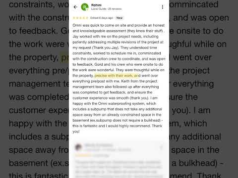 One of our great reviews from our customers