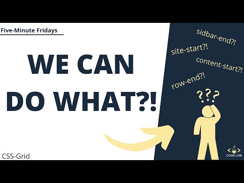 Name CSS Grid lines | CSS Grid Tutorial | Five-Minute Fridays