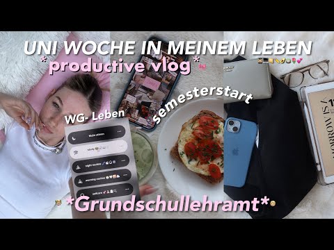 erste Uniwoche im 2. Semester 👩🏼‍🏫 *productive Vlog* | Grundschullehramt, Wien, WG- Leben