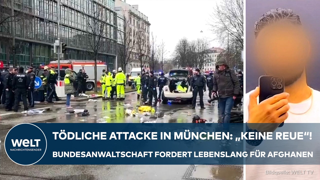 MÜNCHEN: Nach tödlicher Verdi-Attacke – lebenslange Haft für afghanischen Täter Farhad N. erwartet