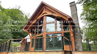 Watch video: Basement Wall Repair & Waterproofing in Killington, Vermont, by Matt Clark's Northern Basement Systems.