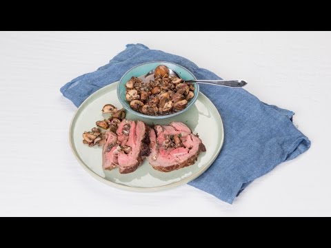 Rolled Roast Beef with Mushrooms - Savory