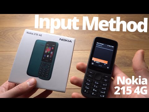Change Input Method / Deactivate Predictive Text for SMS for Nokia 215 4G Mobile Phone
