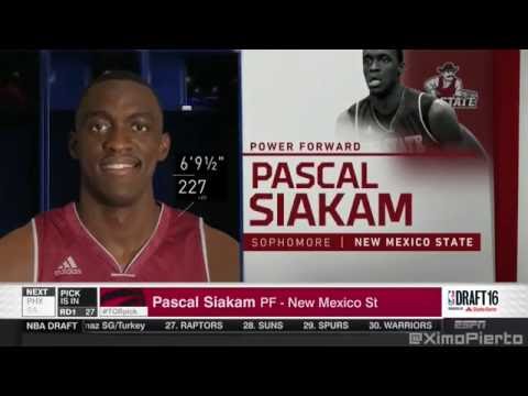 2016 NBA Draft   #27 Pick׃ Pascal Siakam   Toronto Raptors