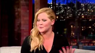 Amy Schumer Lifts Her Skirt For Letterman