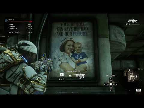 Gears 5 Horde on "Blood Drive" Inconcieveable difficulty wave 1-50 Veteran | 1440p