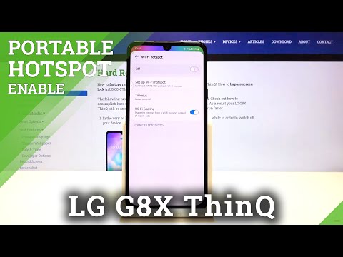 How to Enable Portable Hotspot on LG G8X ThinQ - Manage Network Settings