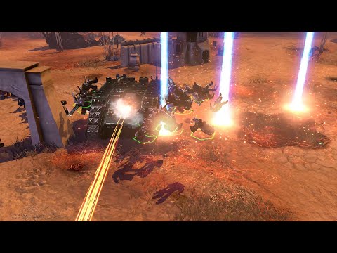 Deathwatch and Imperial Guard vs Salamanders and Orks - Eternal Mod - Warhammer 40K DOW2 Retribution