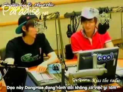 [Vietsub] 110706 Sukira EunTeuk DJ talking about Donghae's Twitter Picture [EunHae moment].avi
