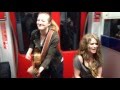 Subway jam Heidi Joubert, Kiddokat & Random Passenger - Prince Kiss cover Frankfurt s-bahn