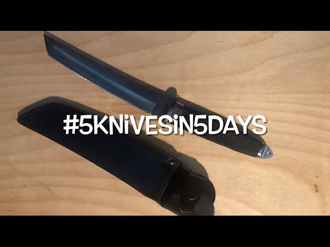 Day 1 in the 5 Knives in 5 Days Challenge; Cold Steel MAGNUM TANTO II (VG-10 SAN MAI)