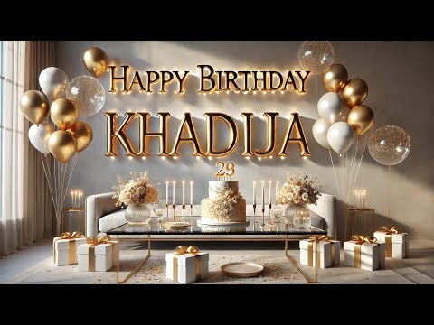 Happy Birthday Khadija 🎂 | Khadija Happy Birthday Song 🎉 | Khadija WhatsApp Status 🎈