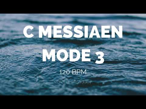 C Messiaen Mode 3 Backing Track {Electronica Style}