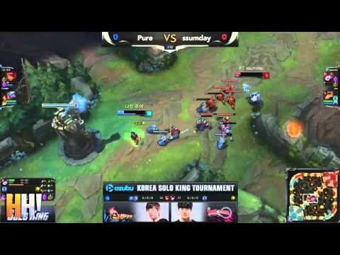 4. Ssumday vs TuSin - Round of 6 - Game 1 - "The Solo King" Korean 1vs1 Tournament