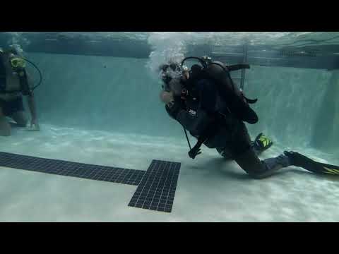 Pool session for scuba class