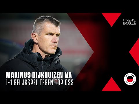 ⚖️ Marinus Dijkhuizen na gelijkspel tegen TOP Oss | "𝙃𝙚𝙩 𝙬𝙖𝙨 𝙚𝙚𝙣 𝙢𝙤𝙚𝙞𝙯𝙖𝙢𝙚 𝙖𝙫𝙤𝙣𝙙"