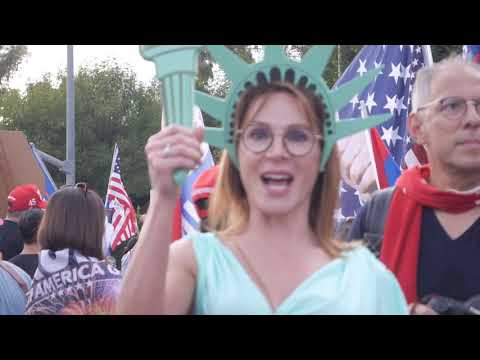 Trump Support Rally Beverly Hills, CA Halloween 10 31 2020