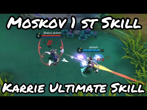 Karrie ultimate VS Moskov 1st skill - Mobile Legends Experiment #12