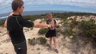 Camping at September Beach in Port Lincoln including a day trip to Whalers Way.