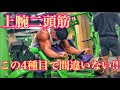 上腕二頭筋はこの4種目で間違いなし‼️‼️
