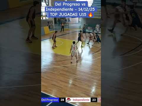 Del Progreso vs Independiente- 14/12/25 | TOP JUGADAS U15 🔥 #basketball #highlights