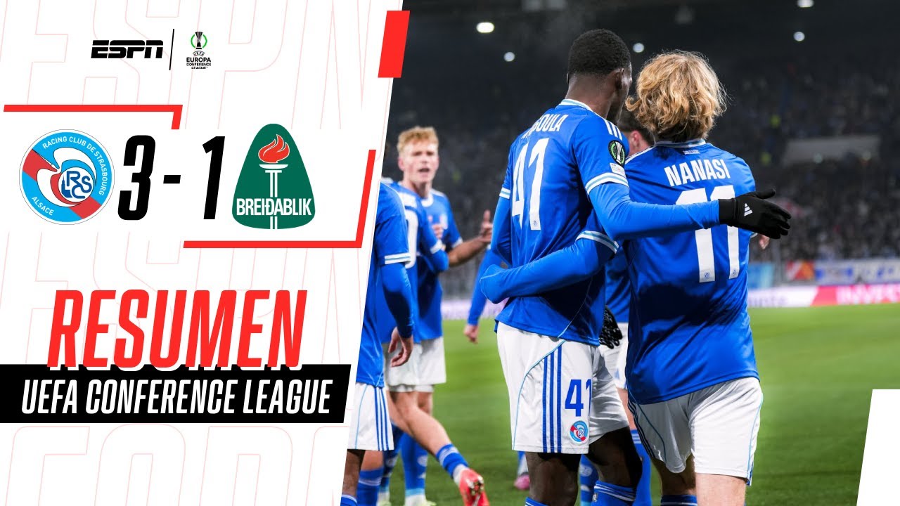 GOL Y ASISTENCIA DE ENCISO PARA CLASIFICAR DE MANERA INVICTA | Estrasburgo 3-1 Breidablik | RESUMEN