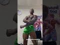 Good morning big shredded natural African muscle flex #fitness #gym