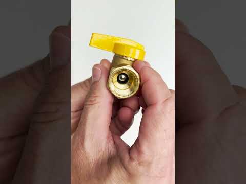 Part of a video titled How to Tell if a #Gas #Valve is On or OFF #plumbing - YouTube