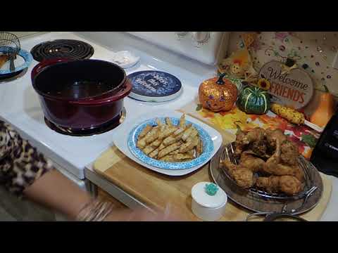 How to make Fried Chicken with Crinkle Fries