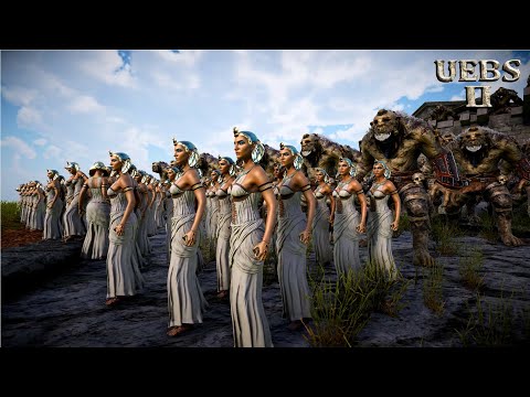 CIVIL WAR 260 EGYPT QUEENS & BODYGUARDS vs 2,000,000 EGYPT WARRIORS | Battle Simulator 2 | UEBS 2