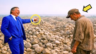 MILIONÁRIO PAGOU 35 ANOS DE SERVIÇO COM UM TERRENO PEDREGOSO… MAS O QUE ELE ENCONTROU LA…