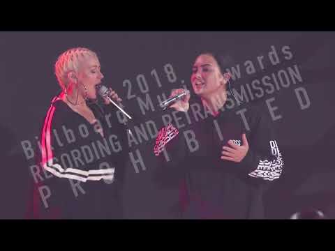 Thumbnail for Christina Aguilera & Demi Lovato - Fall in Line @ Rehearsal Billboard Music Awards 2018 by Demi Lovato