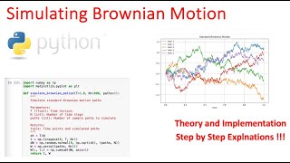 Download the video "Simulating Brownian motion and drifted version with Python, step by step explanations"