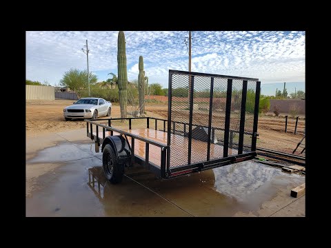 Building a 6' x 12' Utility Trailer - 3,500 lb Capacity Using Engineered Trailer Plans.