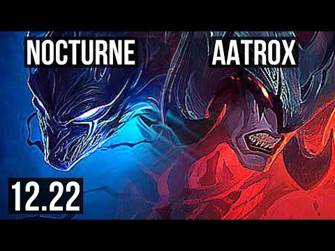 NOCTURNE vs AATROX (TOP) | 3/0/2, 1.4M mastery | KR Diamond | 12.22